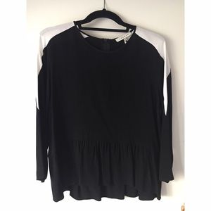 Sandro Peplum Blouse