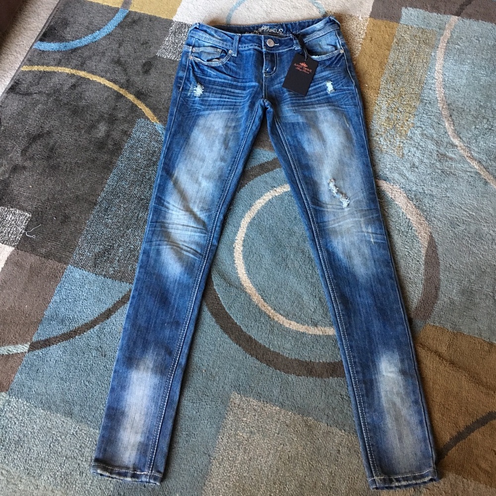 Almost famous distressed denim jeans