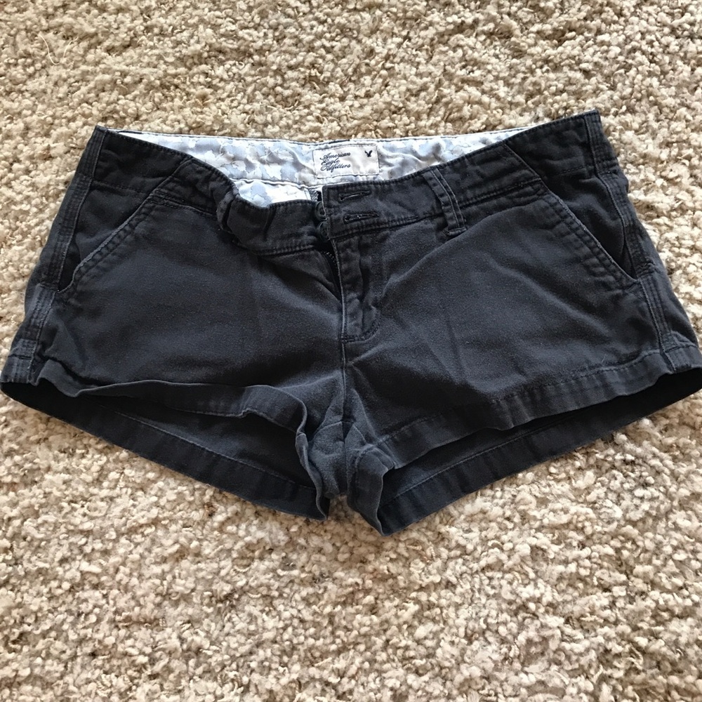 American Eagle Low Rise Black Shorts