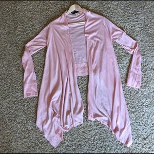 BCBGMaxazria Silk/Cashmere Drape Sweater