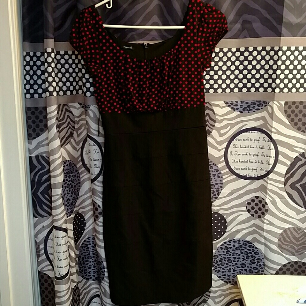 Black and red Maurices dress