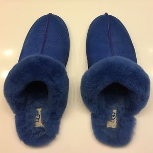 Blue Ugg slippers size 10