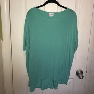 LuLaRoe turquoise Irma shirt