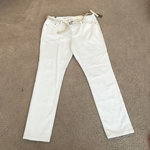 Lauren Conrad white skinny ankle jeans