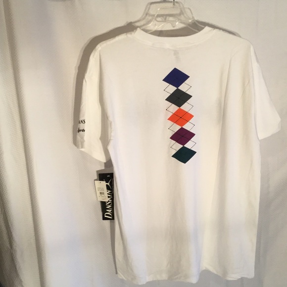 Danskin oversized t shirt in white with colors. - Picture 2 of 4