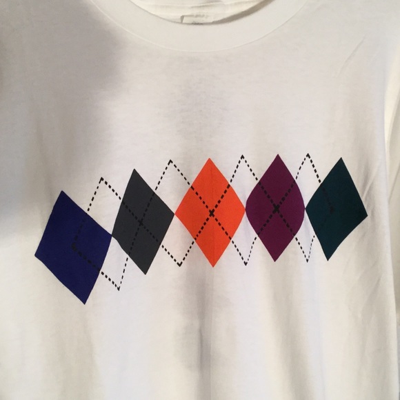 Danskin oversized t shirt in white with colors. - Picture 4 of 4