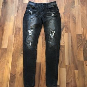 Mid rise legging distressed Express jeans