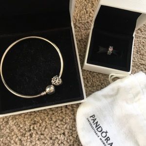 Pandora bracelet + 2 charms