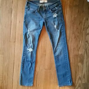 Hollister Distressed Skinny Jeans Size 3 Short