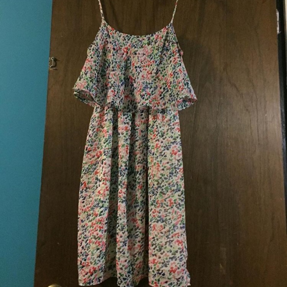 Flower print summer dress