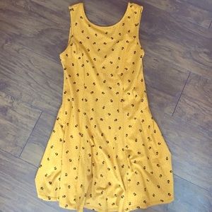 Yellow skater dress