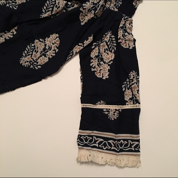 Blue Boho OFF shoulders dress - Picture 4 of 4