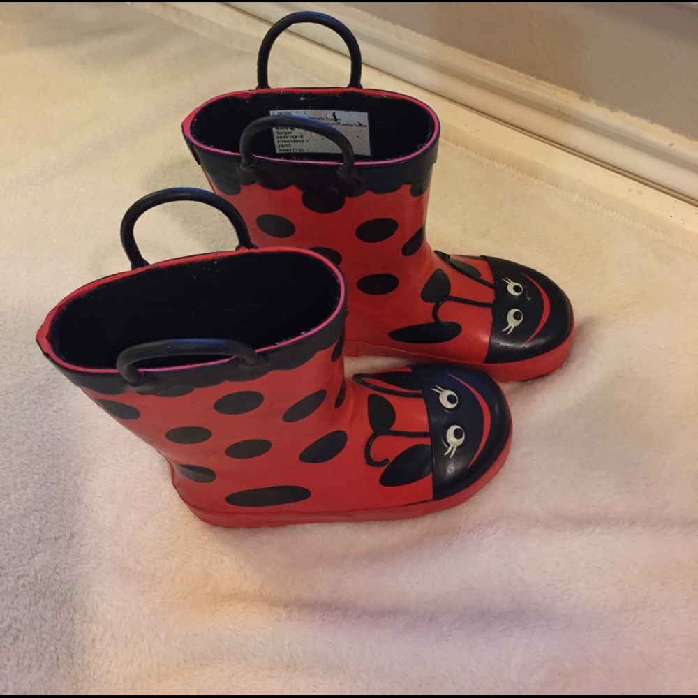 Osh Kosh Ladybug mud boots