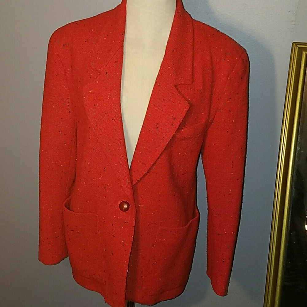Orange blazer