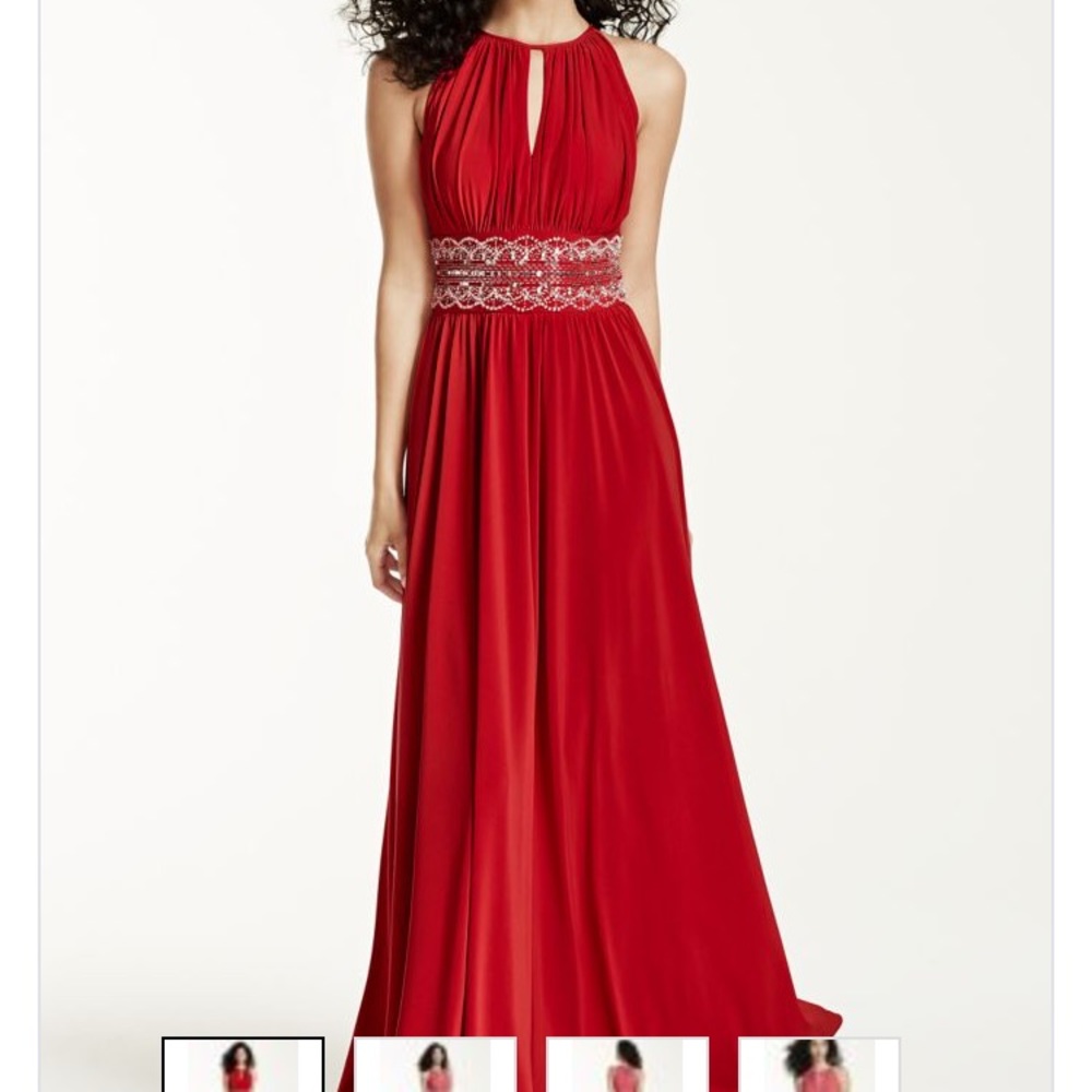 red prom dress