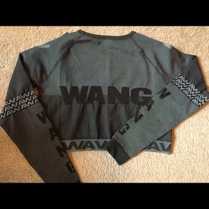 Alexander Wang x HM Grey Crop top Sz Med