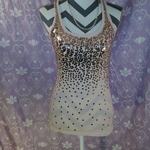 CHARLOTTE RUSSE GENTLY LOVED TANK  PEACHY PINK