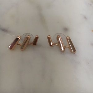 Kendra Scott Billie Ear Climbers In Rose Gold