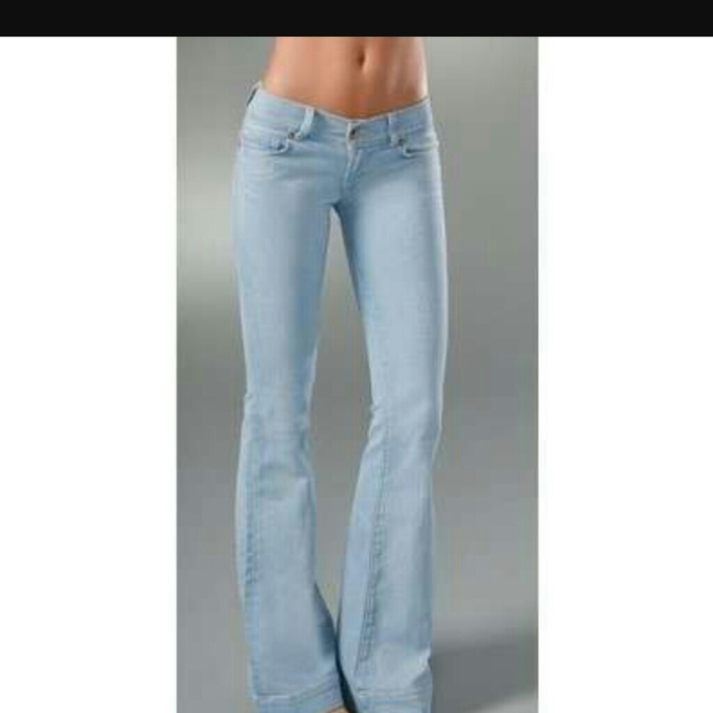 Free People Blue Bell Bottom Jeans