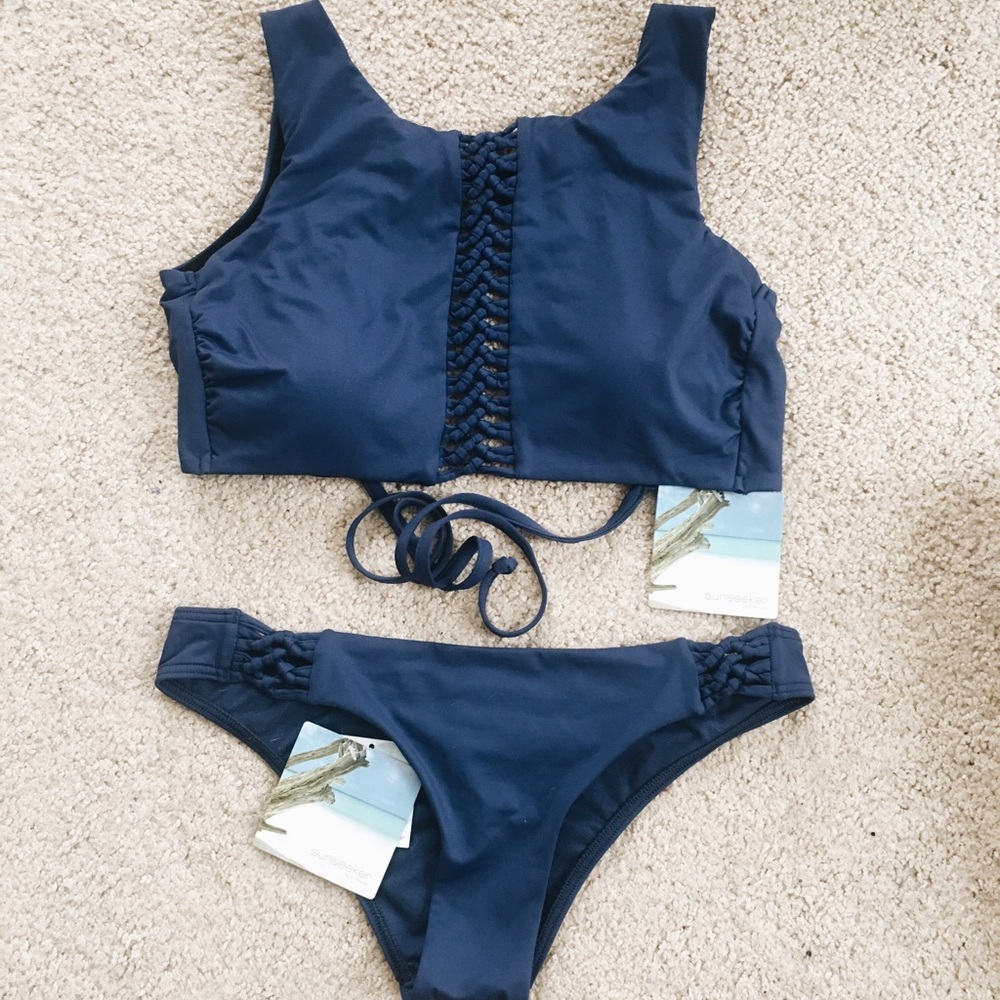 Sunseeker halter 2-piece bathing suit