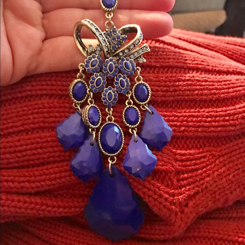 Bebe blue índigo long earnings