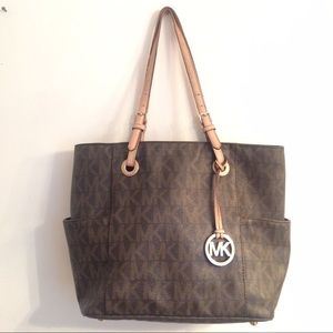 Micheal Kors Signature Tote brown/gold