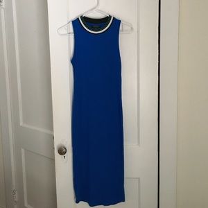 Topshop blue bodycon dress