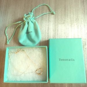 Tiffanys sterling silver heart-charm necklace