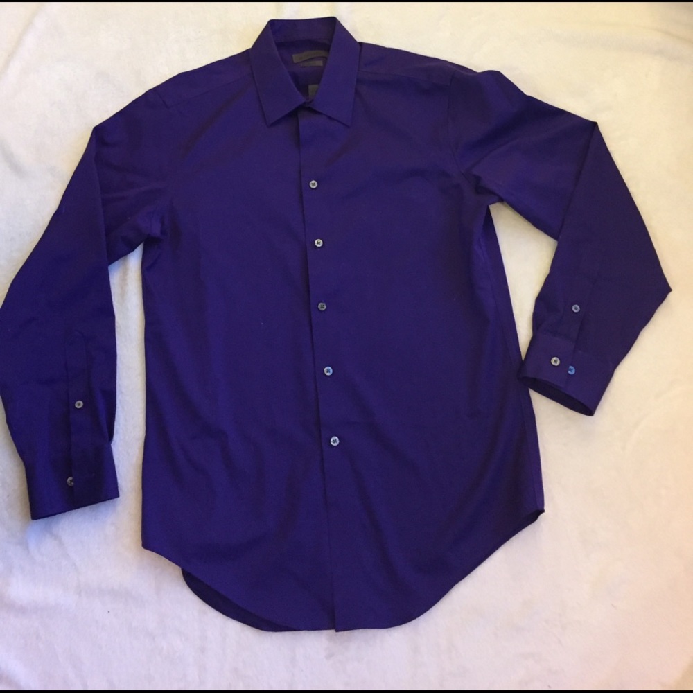 Men's Calvin Klein slim fit non iron dress shirt