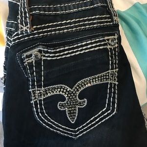 Size 25 Aida Rock Revival Skinny Jeans