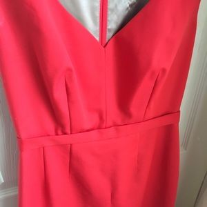 Elie Tahari Fitted Red Dress