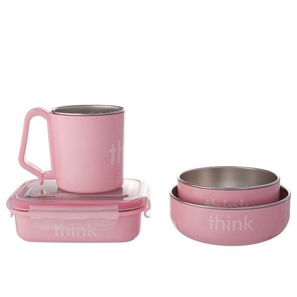 Thinkbaby The Complete BPA Free Feeding Set, Pink - Picture 2 of 2