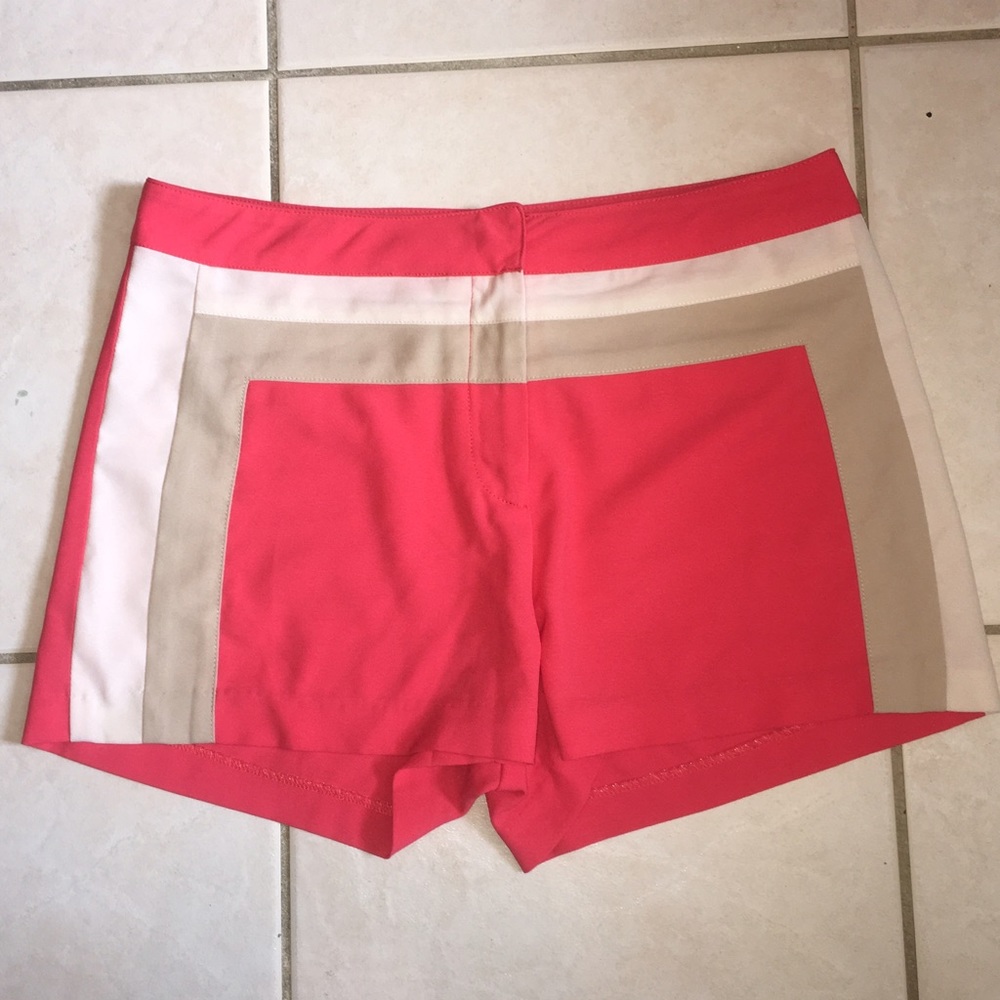 Cute Mid Waist Fabric Shorts