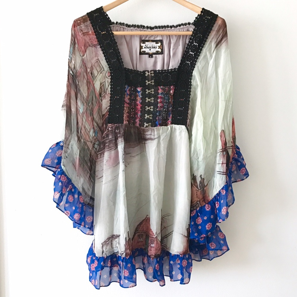 Silk Meghan Print Blouse