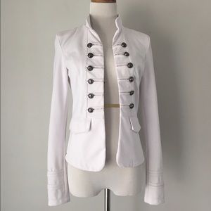 White Military-Style Jacket
