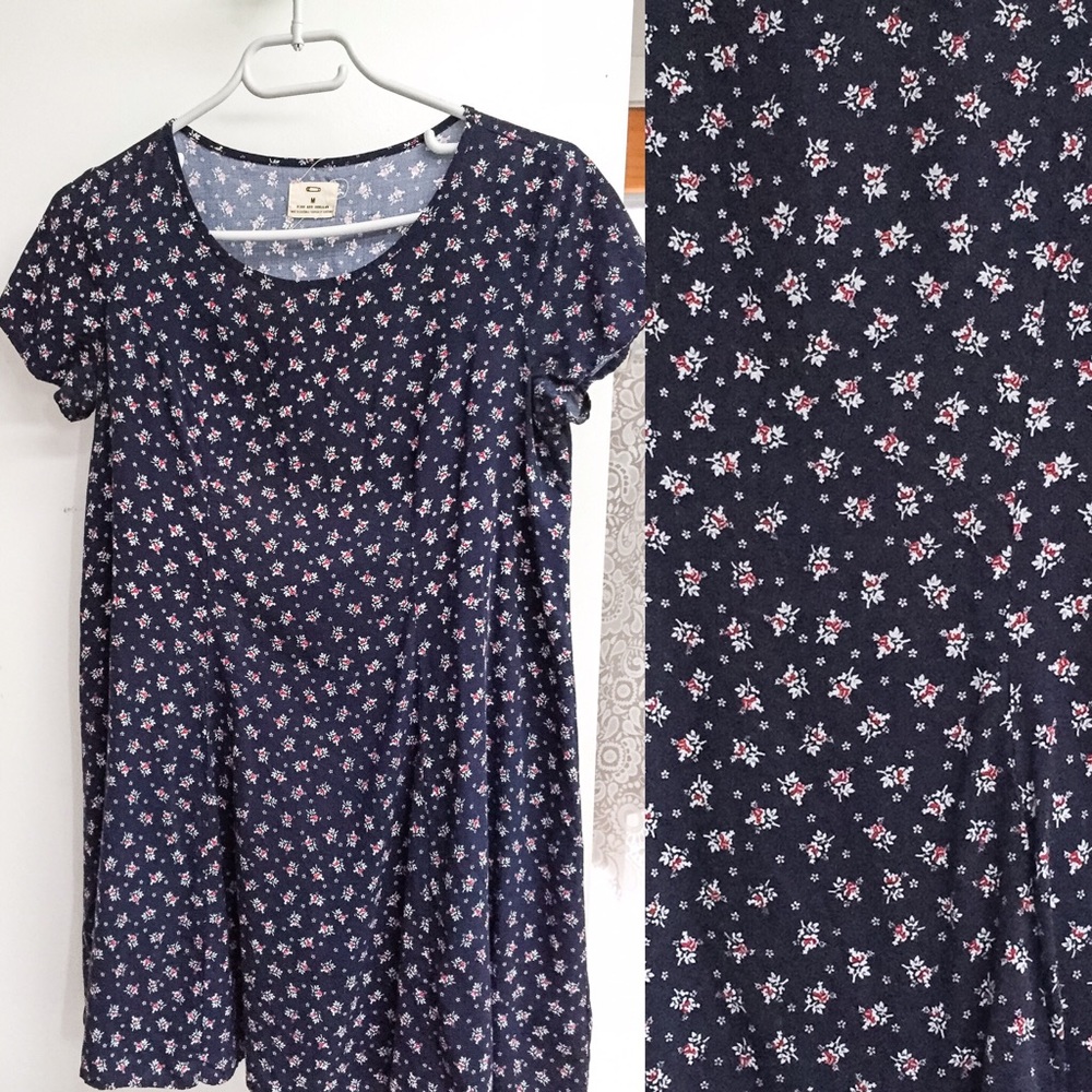UO floral print baby doll dress