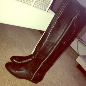 Black over the knee boots