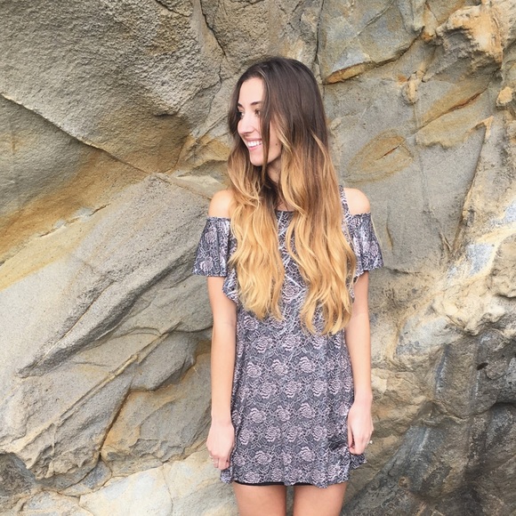 floral metallic dress - Picture 4 of 4