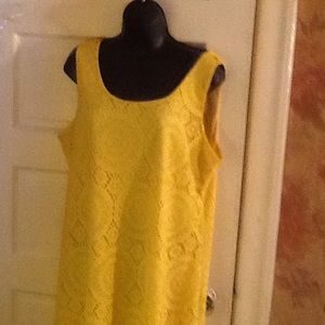 Yellow lace maxi dress by Tacera (on hold)