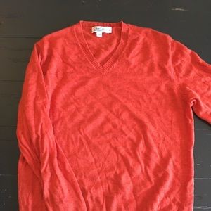 Men's Calvin Klein orange sweater