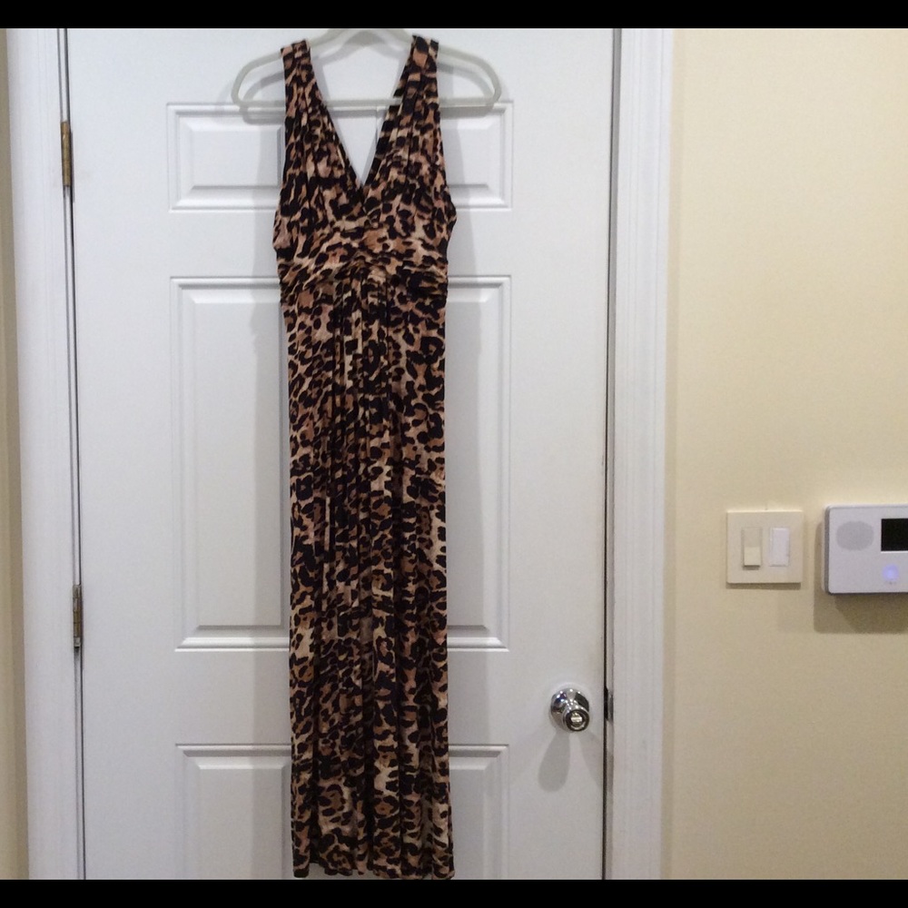 Leopard Print Maxi Dress