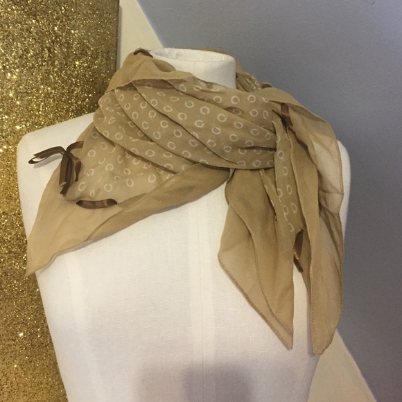 Coach chiffon scarf - Picture 1 of 4