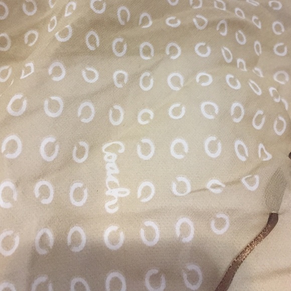 Coach chiffon scarf - Picture 4 of 4
