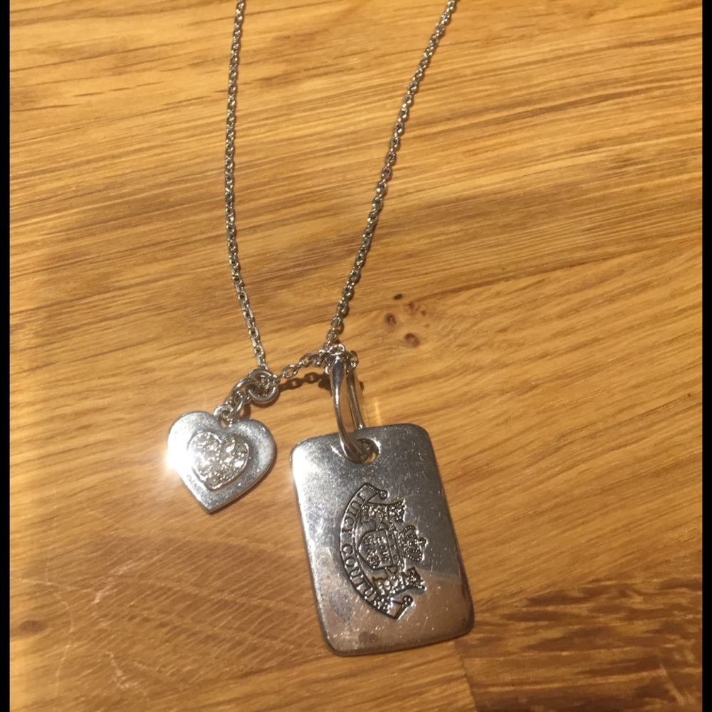 Juicy Couture dog tag necklace