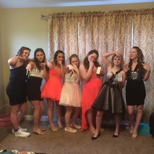 Puffy Homecoming Dress