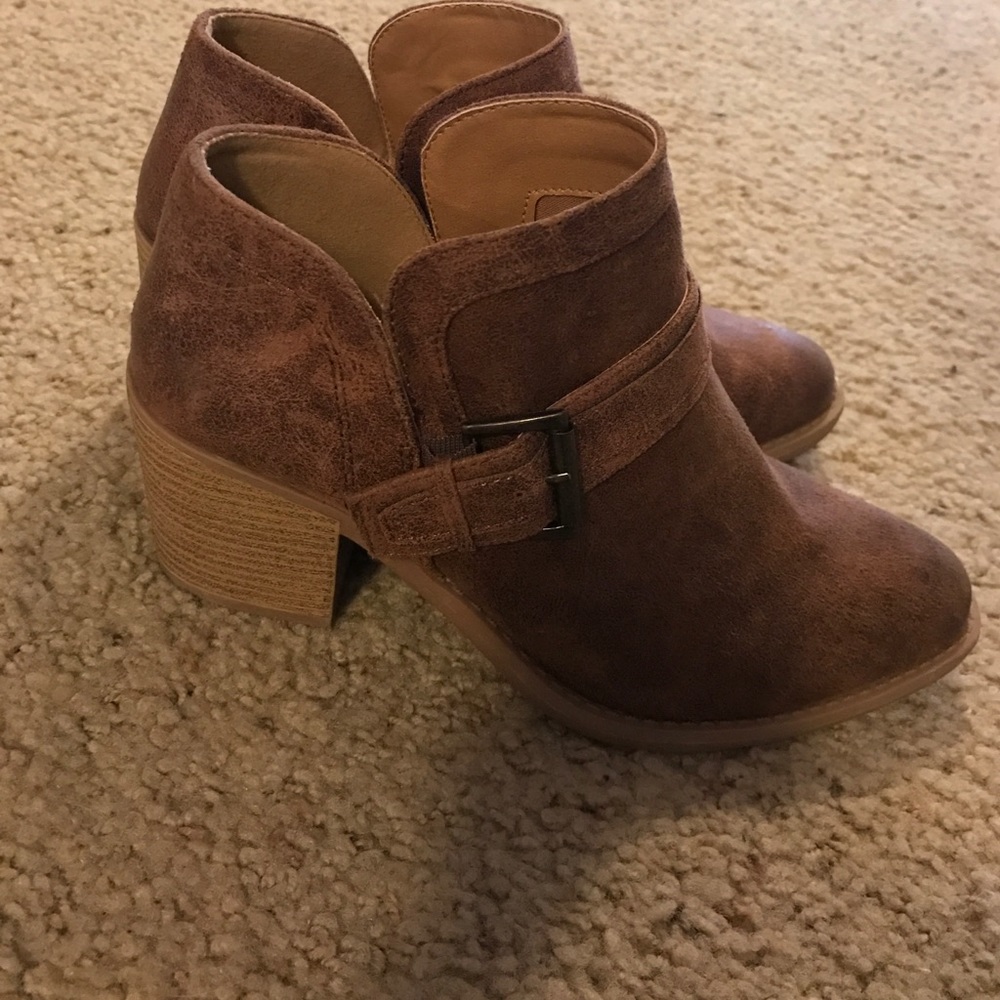 Brown booties
