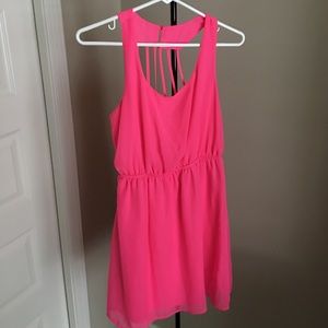 pink summer dress