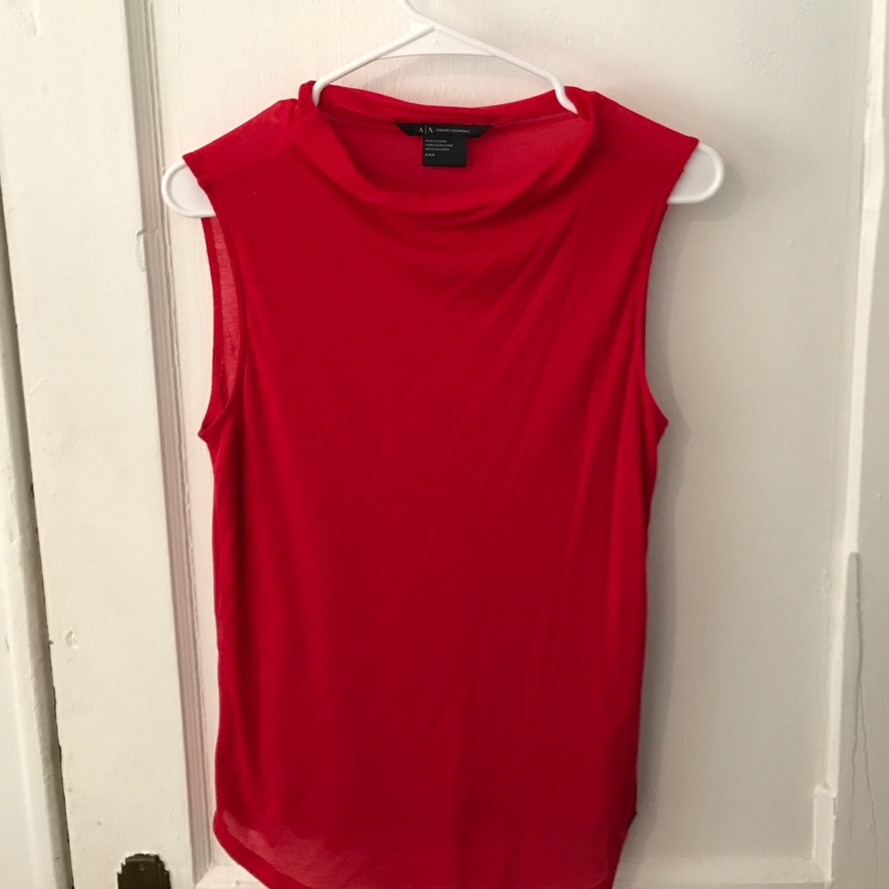 Beautiful red blouse.