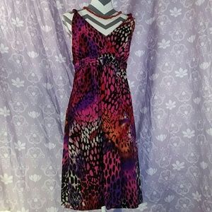ANIMAL PRINT DRESS FROM FASHION BUG EUC