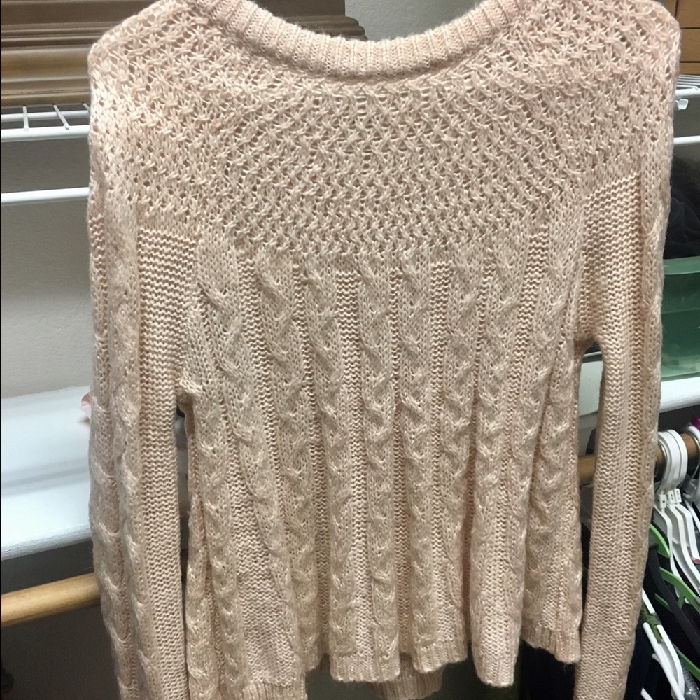 Peach colored sweater